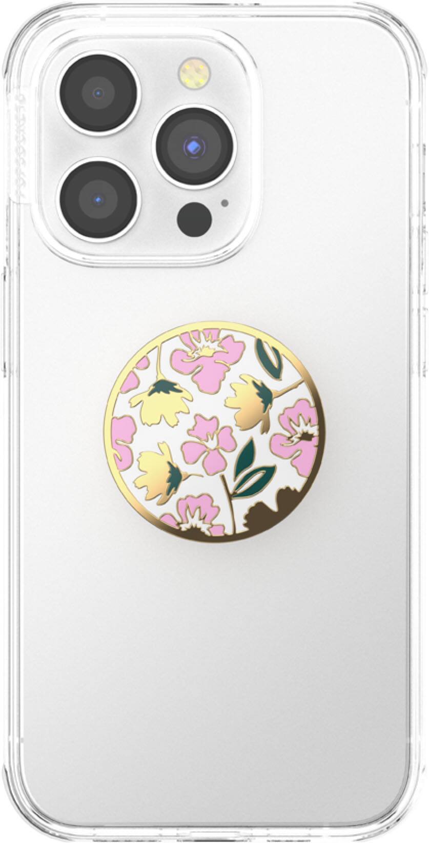 Back. PopSockets - Adhesive PopGrip Universal Grip & Stand for Cell Phones - Enamel Feel Pretty.