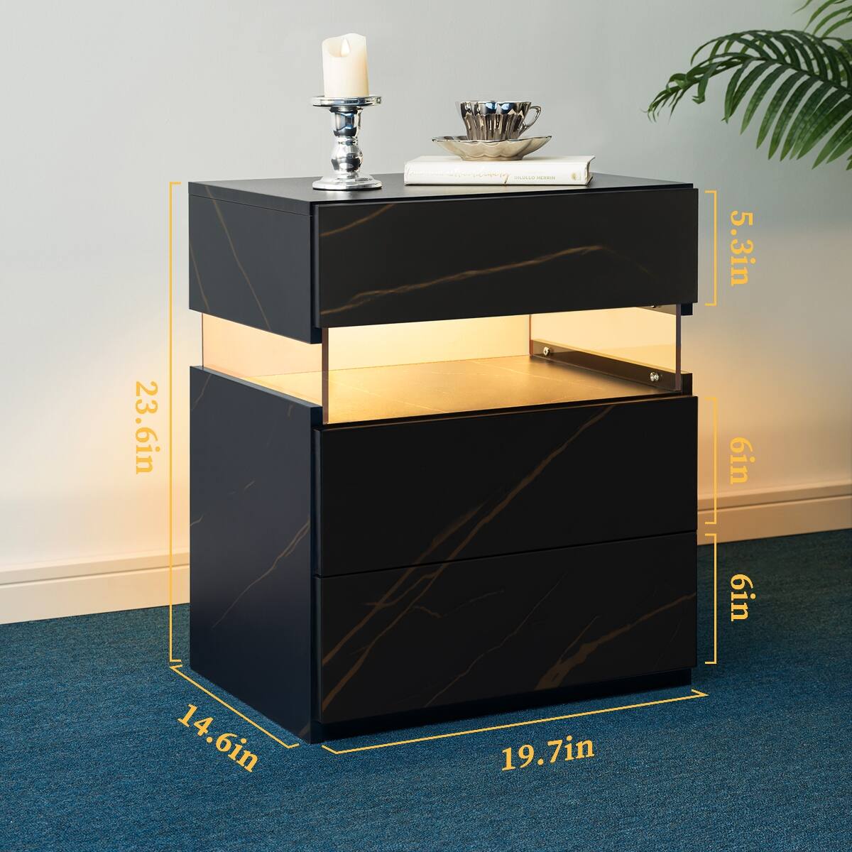 23.6in x 14.6in x 19.7in  
5.3in x 6in x 6in