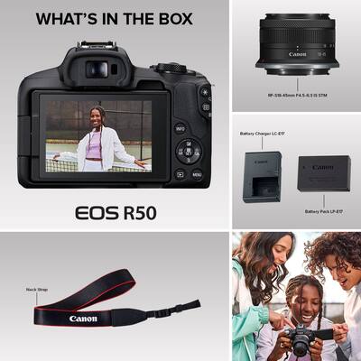 Video Creator Kit Canon M50 With Rode Mic Canon EOS R50 4K Video
