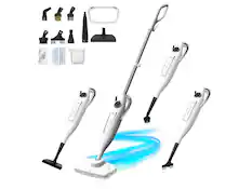 Front. Rosewill - Rosewill 11-in-1 Steam Mop, 260°F Handheld, 1200W, Detachable, Multi-Purpose - White.