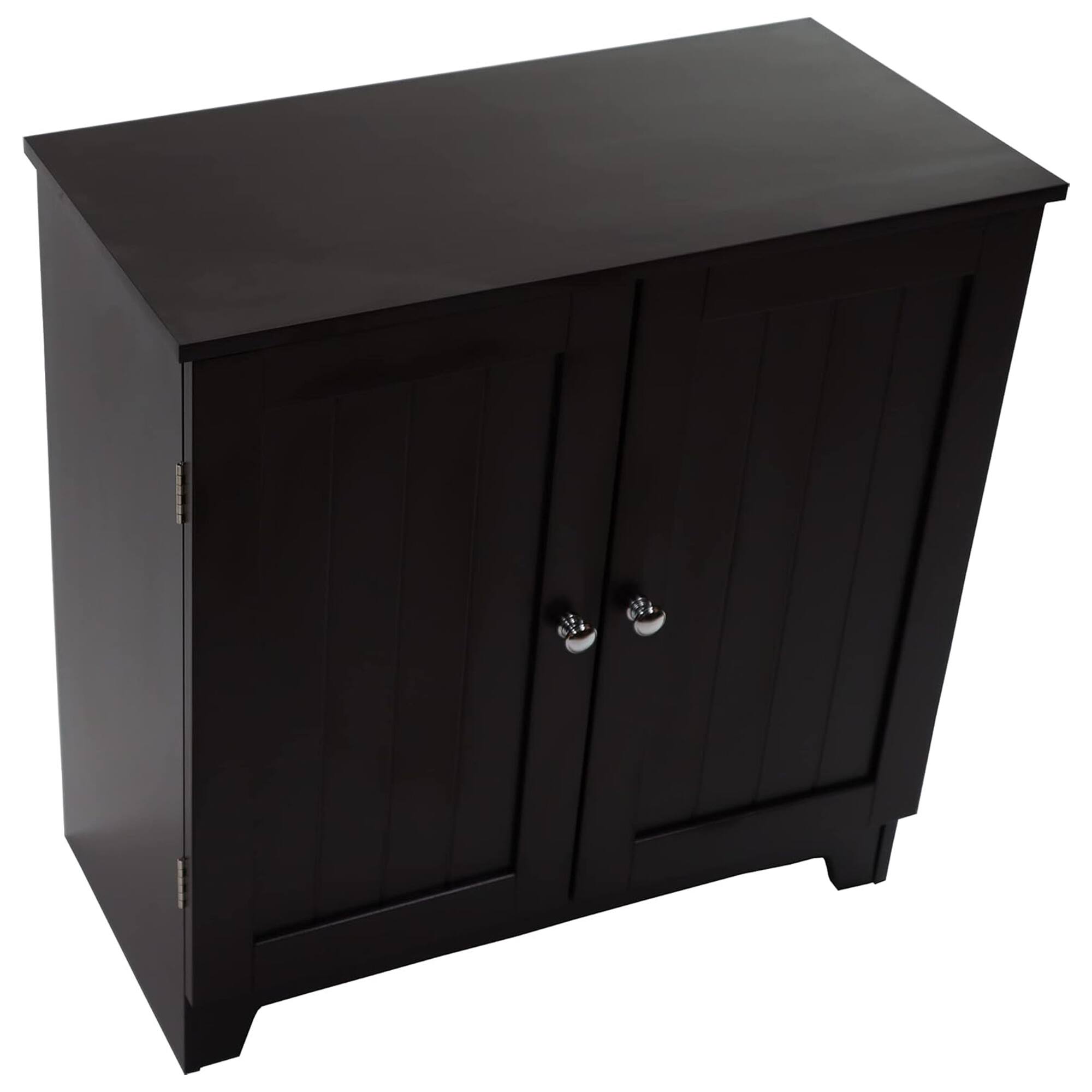 Alt View 6. Redmon - Redmon Contemporary Double Door Cabinet, Modern Wooden Furniture, Espresso - Brown.