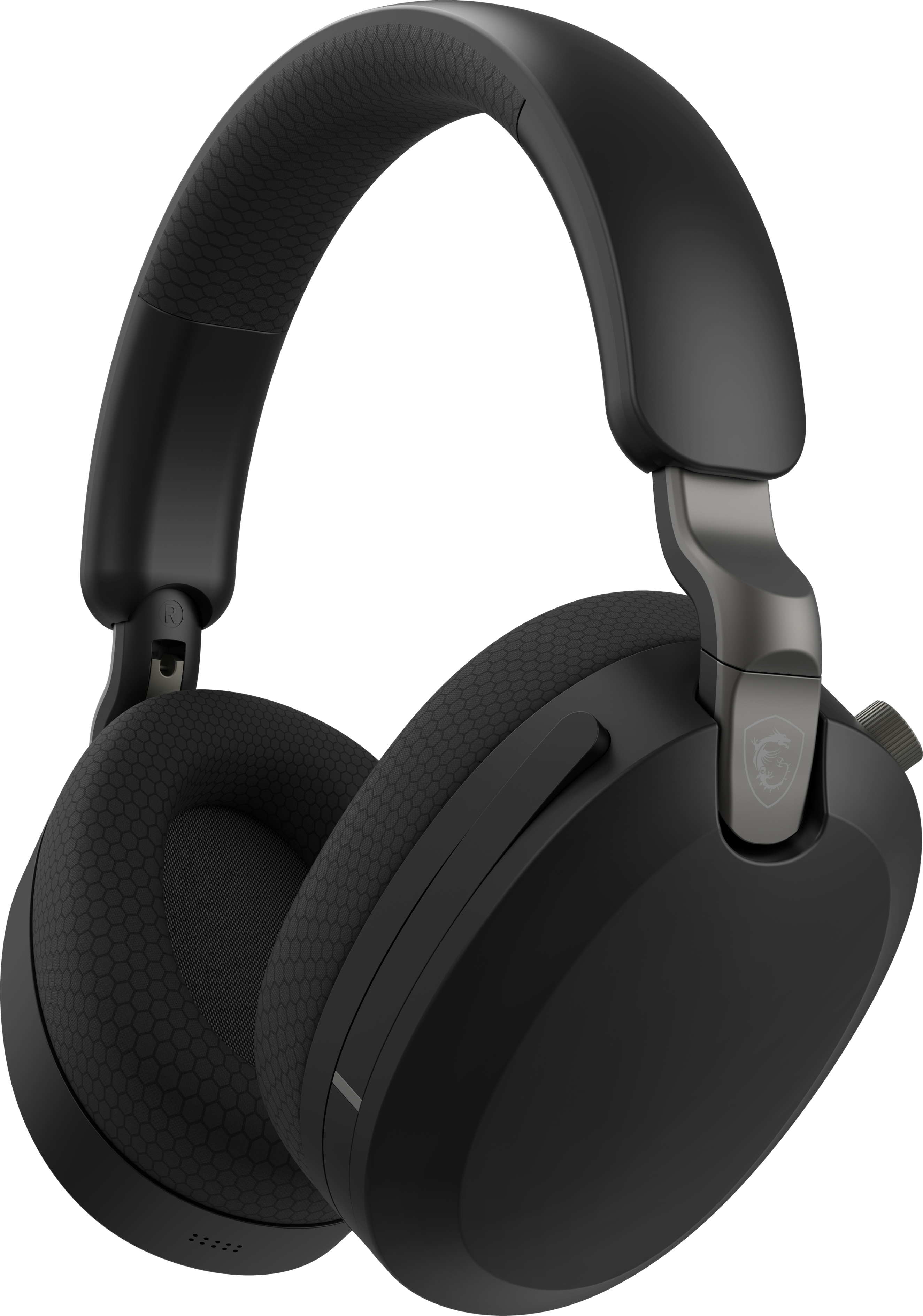 Angle. MSI - MSI MAESTRO 500 W BLACK Wireless Bluetooth Over-the-Ear Headphones with 3.5mm Wired Option - Black - Black.