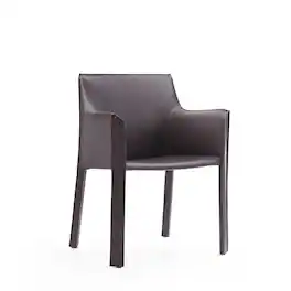 Manhattan Comfort - Vogue Modern Vegan Leather Dining Chair - Gray