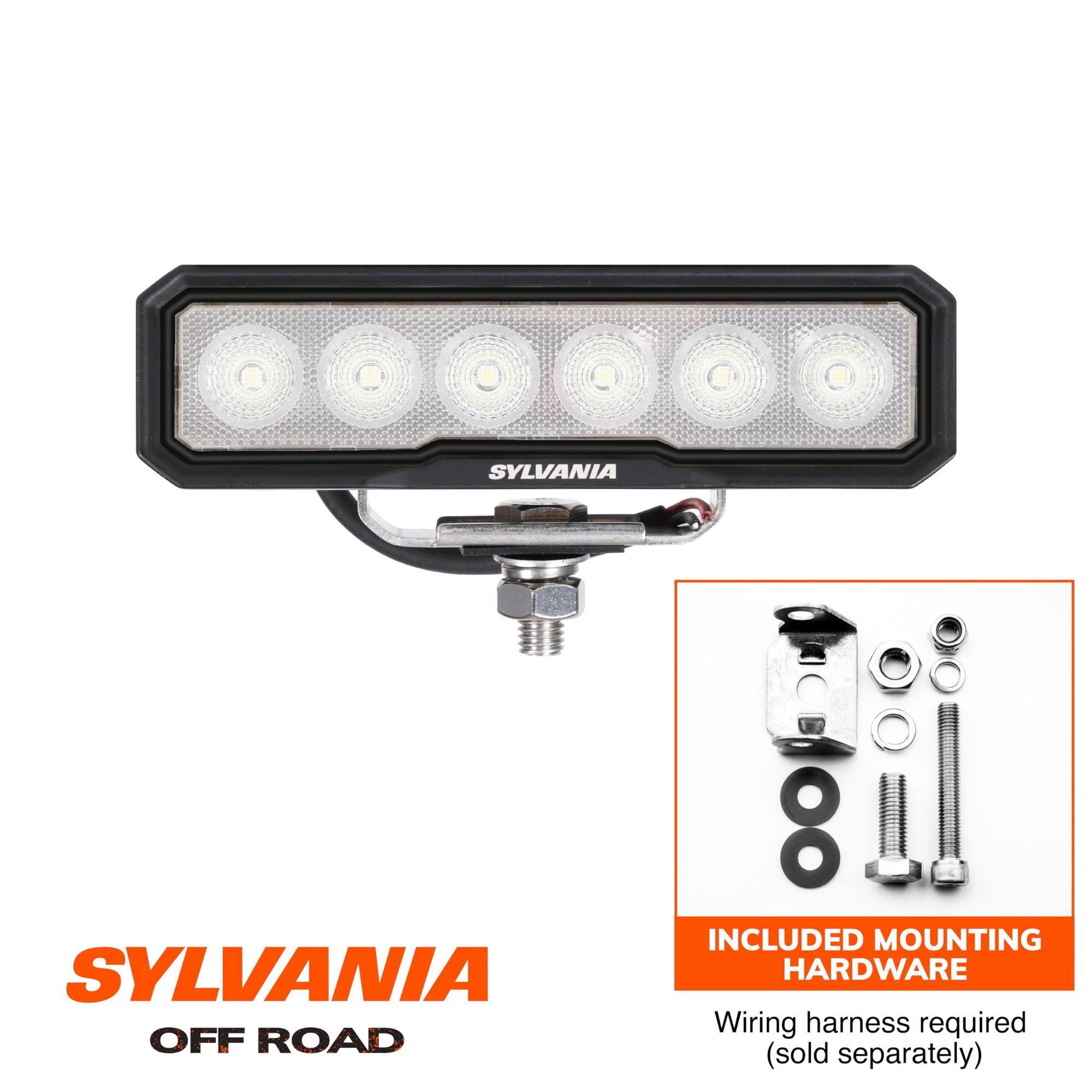 SYLVANIA OFF ROAD  
INCLUDED MOUNTING HARDWARE  
Wiring harness required (sold separately)