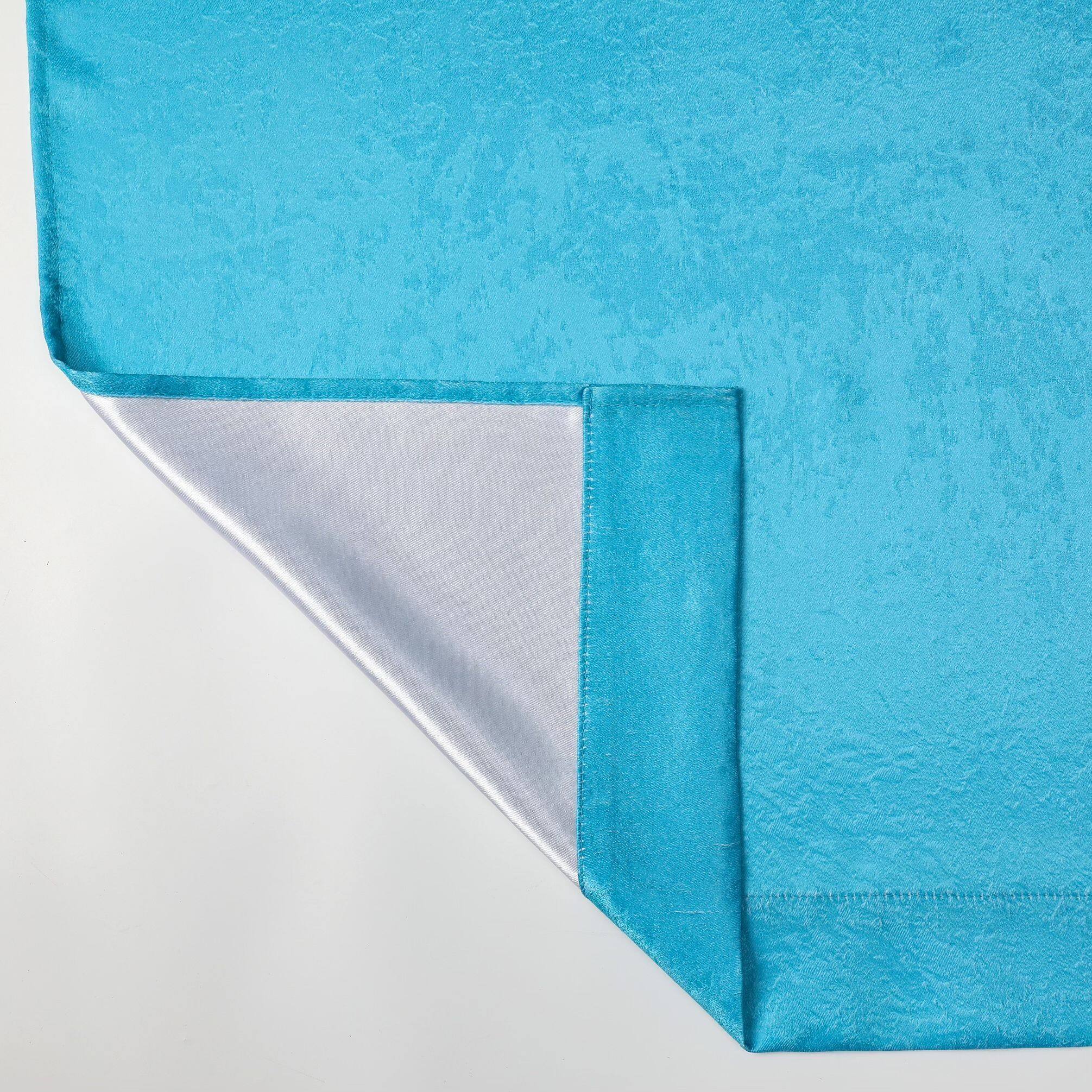 Alt View 2. Kate Aurora - Kate Aurora Serena Elegant Jacquard Woven Fabric Shower Curtain - Standard Size - Turquoise - Turquoise.