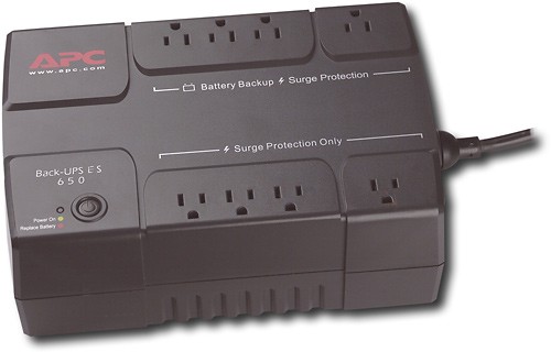  APC UPS Battery Backup and Surge Protector, 600VA
