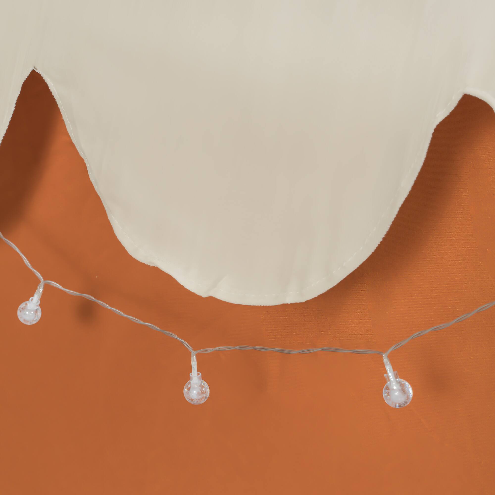 Alt View 1. Anysun - Twin Size House Bed with Tent and Light - Brown.