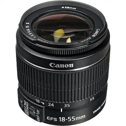58mm - IS 1.3.5-5.6 m-s CANON 1ON7 Canon ONI FOFF STABILIZER 18 I AFI rMF 55 24 35 ST IMAGE EFS 18-55mm