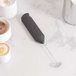 Tooloton - Handheld Milk Frother, Mini Foam Maker for Coffee, Matcha and Hot Chocolate, Stand Not Included - Black