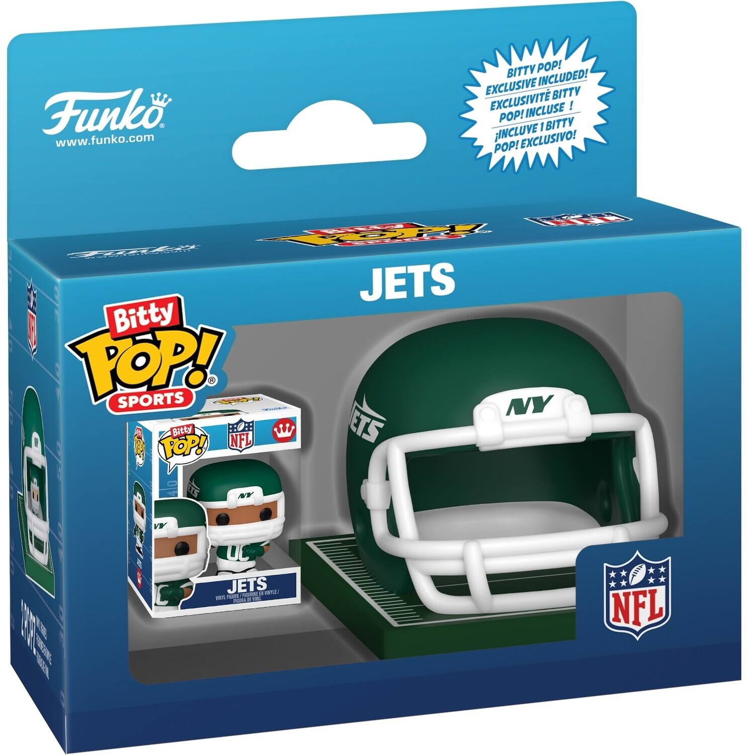 Funko. www.funko.com

BITTY POP! EXCLUSIVE INCLUDED! EXCLUSIVIT BITTY INCLUSE ! POP! I BITTY INCLUVE EXCLUSIVO! POP! 

ININA TAE H JETS Bitty POP! SPORTS R NY Bitty HOE NFL ETS FOP! TS AY W E UL JETS - NA Fatt d NFL