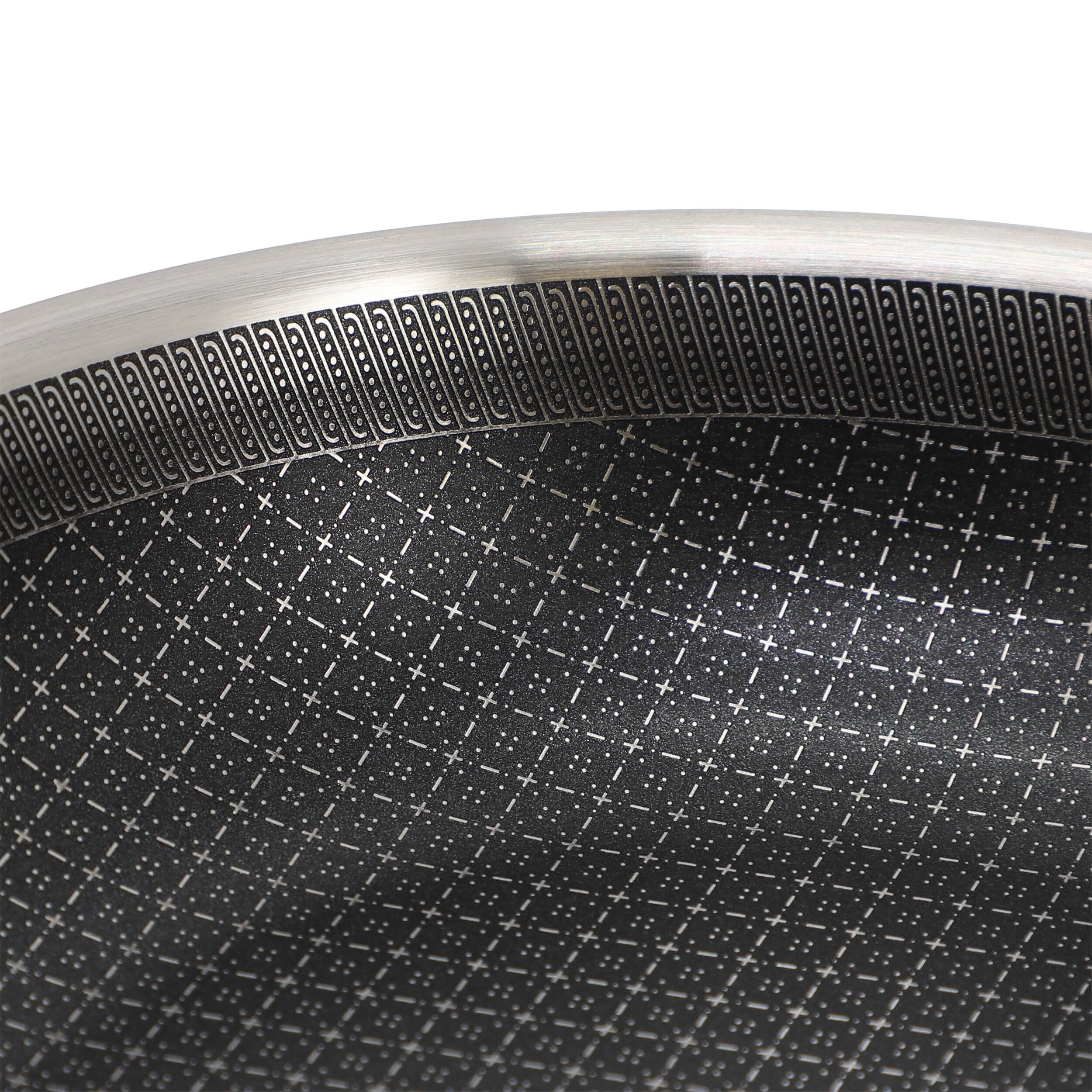 Alt View 3. Better Chef - Better Chef 12 Inch 3-Ply Stainless Steel Nonstick Fry Pan with Rolled Edge in Silver - Silver.