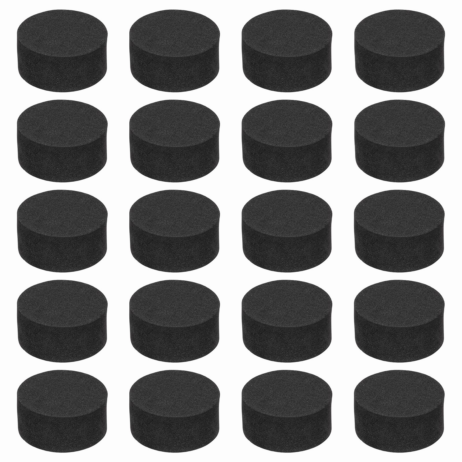 Front. Unique Bargains - 32pcs Single Sided Speaker Isolation Feet Pads, 30x15mm Non Slip Foam Shock Absorption Pad for Amplifier - Black.