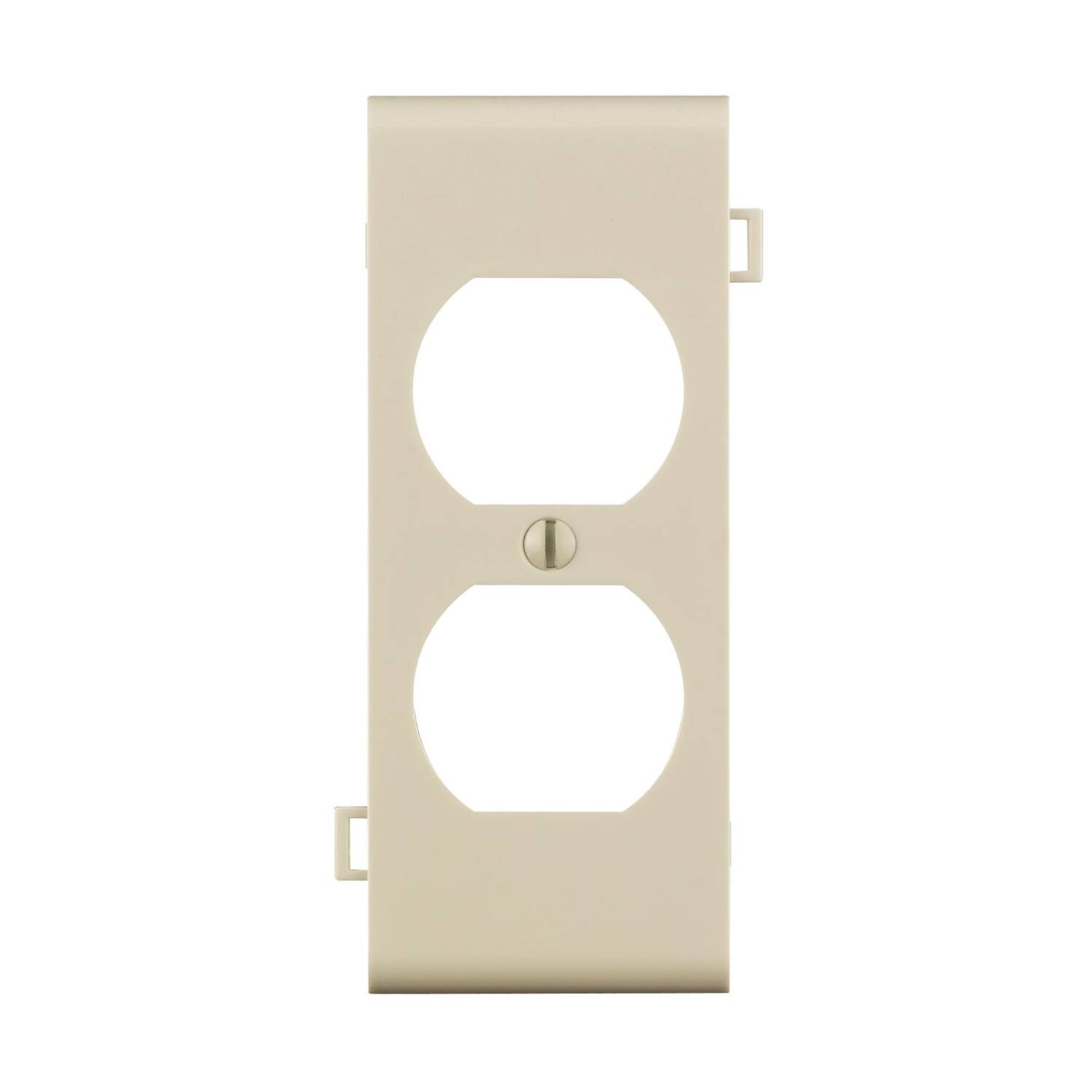 Leviton - 1 gang Thermoplastic Nylon Duplex Sectional End Wall Plate 1 pk - Light Almond price history on PriceWatchPro