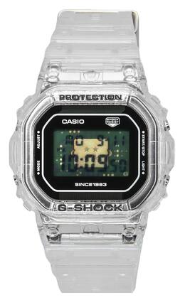 Casio - G-SHOCK Remix 40th Anniversary Limited Edition Mens Watch DW-5040RX-7 Transparent Aesthetics Stopwatch - Clear