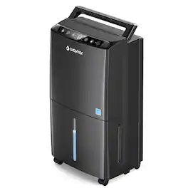 Waykar - 34-Pint Capability ENERGY STAR High Humidity Dehumidifier with Smart Controls, Auto Swing for Bedroom - Black