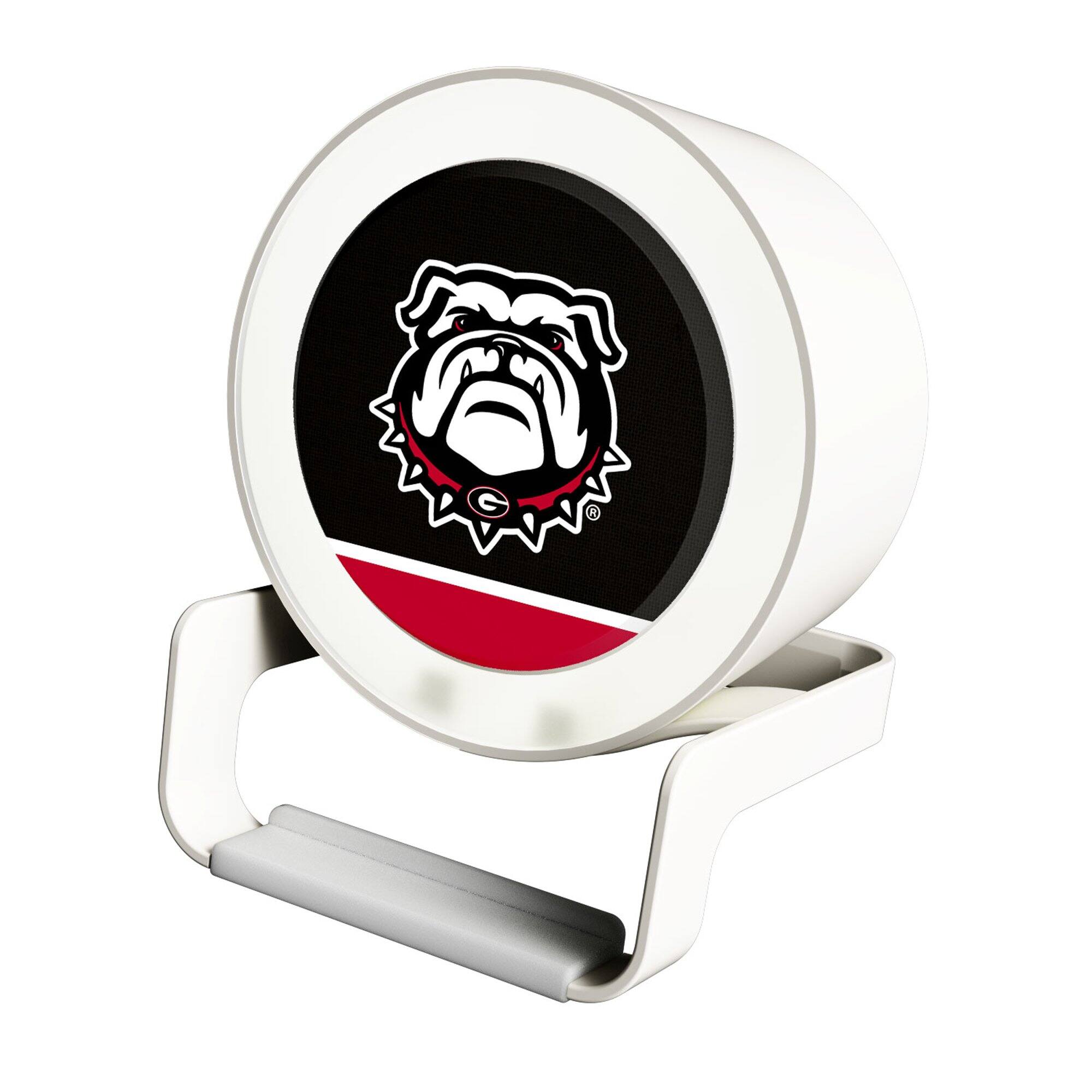 Front. Keyscaper - Georgia Bulldogs Night Light Wireless Charger And Bluetooth Speaker - Multicolor.