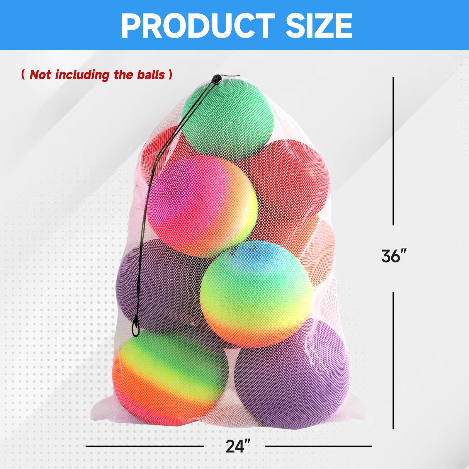 PRODUCT SIZE (Not including the balls) 36" 24"