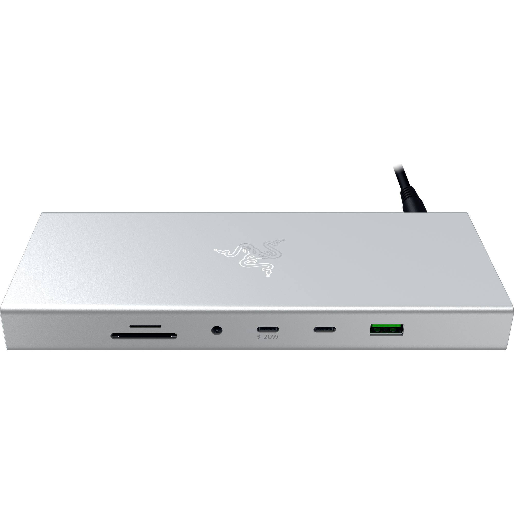 Alt View 18. Razer - USB 4 Dock Station with 14 Ports for PC and Mac - Mercury.
