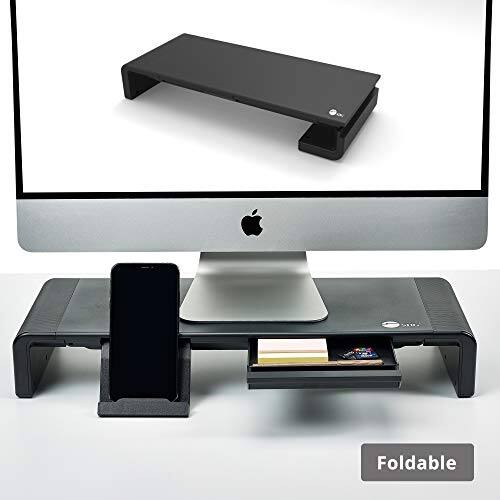 Front. SIIG - Foldable Monitor Stand CEMT2P12S1 - Black.