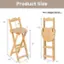 Product Size: Max. Weight: 330 lbs.
Dimensions: 33" x 9.5" x 14"
Seat Size: 36.5" x 13.5"
Back Size: 14" x 24"
Seat Height: 14.5"
Overall Height: 11"
Overall Width: 11"
Overall Depth: 2.5"