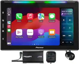 Pioneer - DMH-WT6000NEX 10.1" Single DIN Digital Multimedia Receiver Bundled with + (1) Satellite Radio Tuner and a Bullet - Black