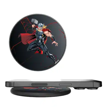 Front. Keyscaper - Marvel MechLine 15-Watt Wireless Charger - Thor.