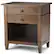 Angle. Simpli Home - Carlton Bedside Table - Rustic Natural Aged Brown.