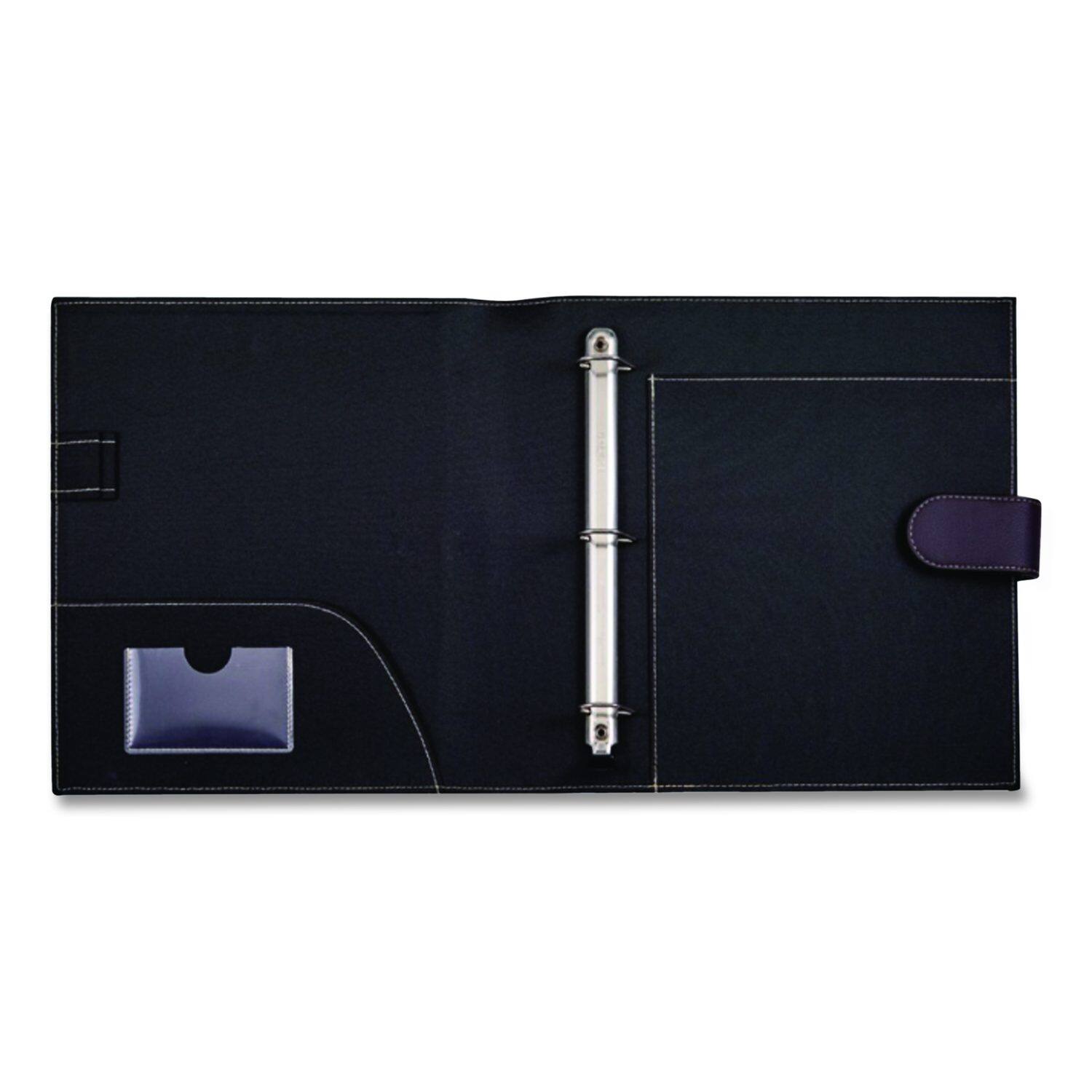 Back. Amax - D Ring Non View Binder 3 Rings 1" Capacity 8.5 x 11 Black.