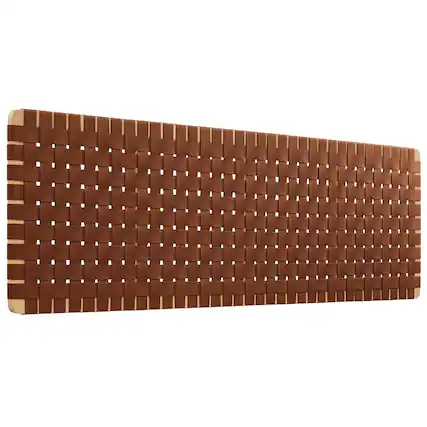 Front. Modway - Sparta Weave Wall-Mount Vegan Leather King Headboard by Modway - Brown.