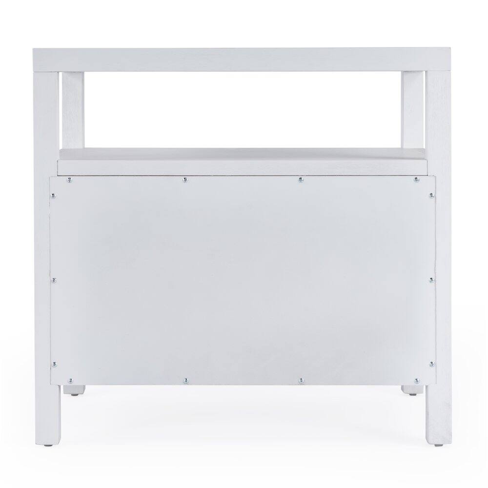 Alt View 1. Butler Specialty - Nora 2-Drawer Wide Nightstand - White.