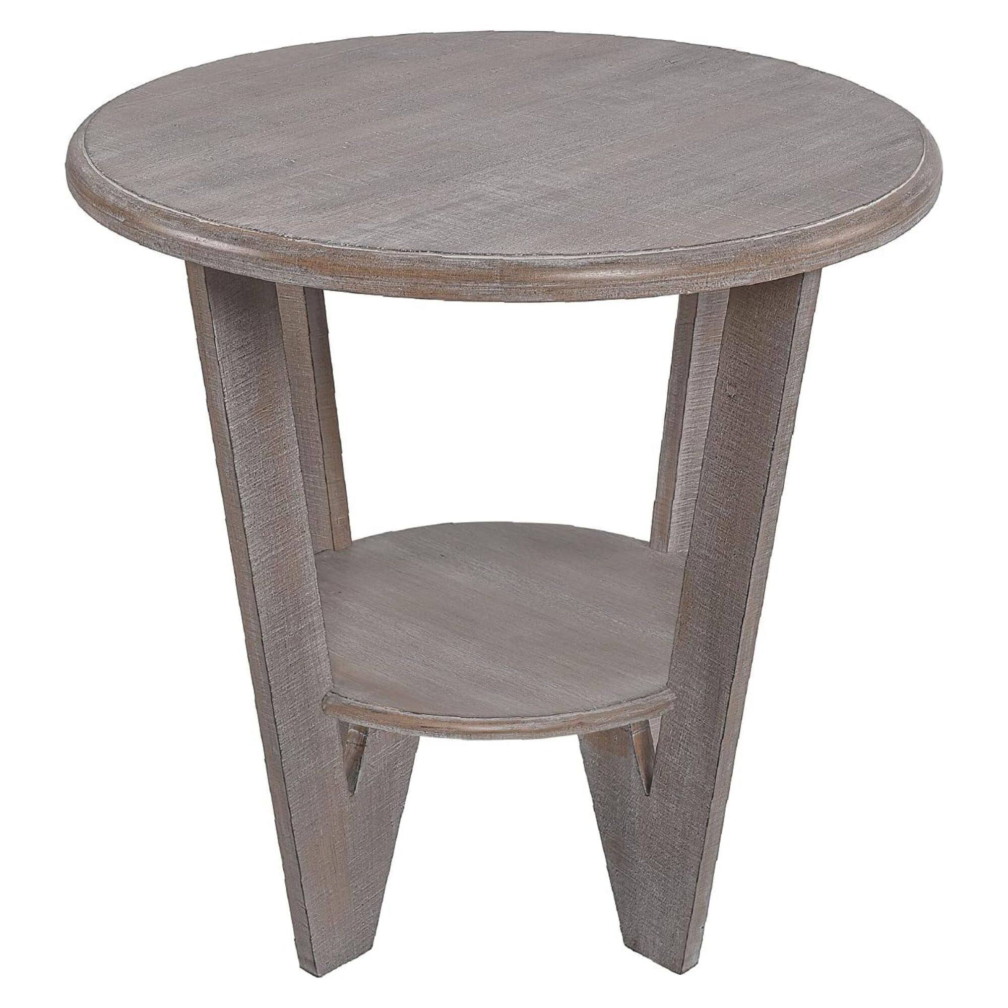 Weathered Grey End Table