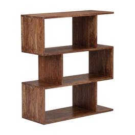 Porter Designs - Portola Solid Acacia Wood Bookcase - Brown