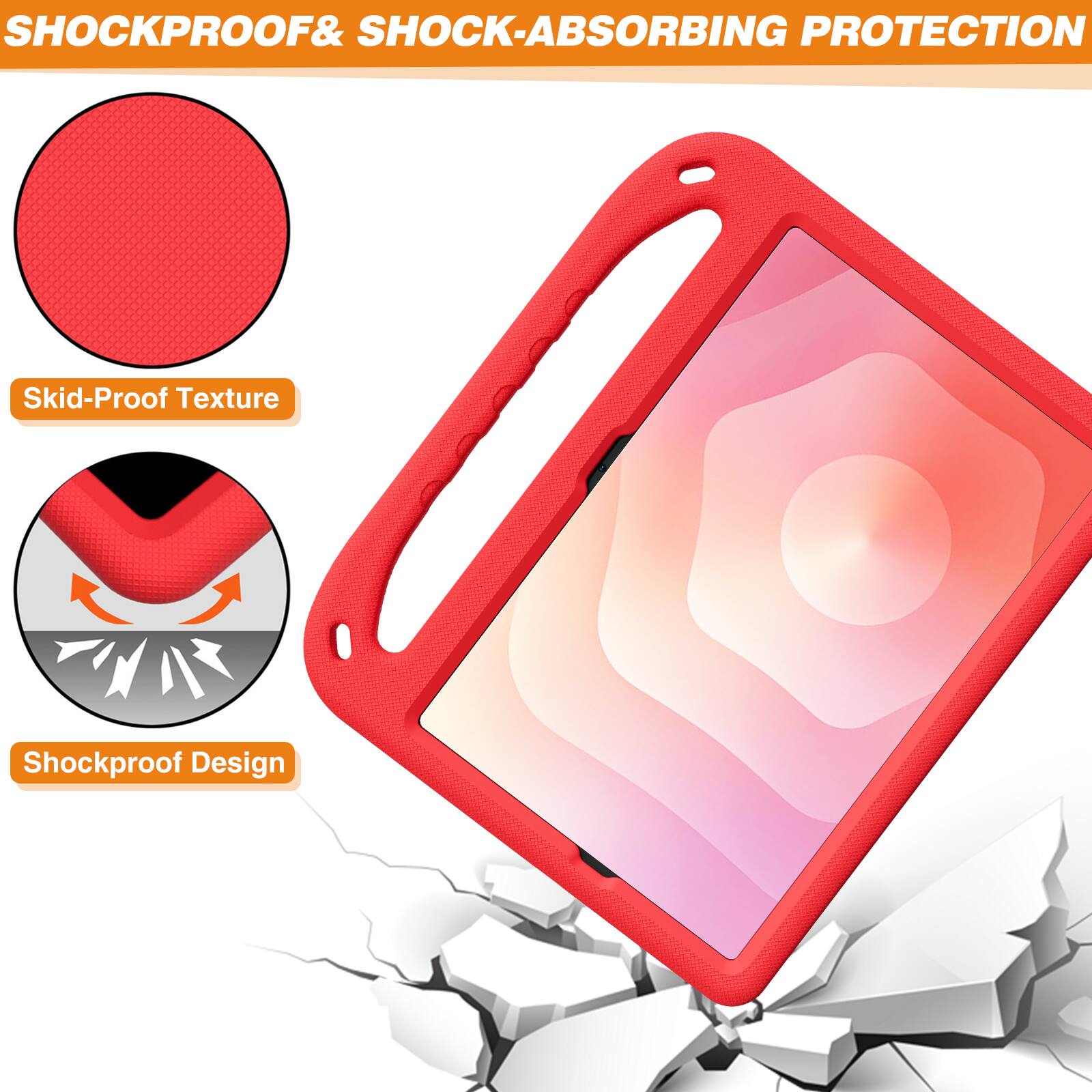 SHOCKPROOF & SHOCK-ABSORBING PROTECTION

Skid-Proof Texture

Shockproof Design