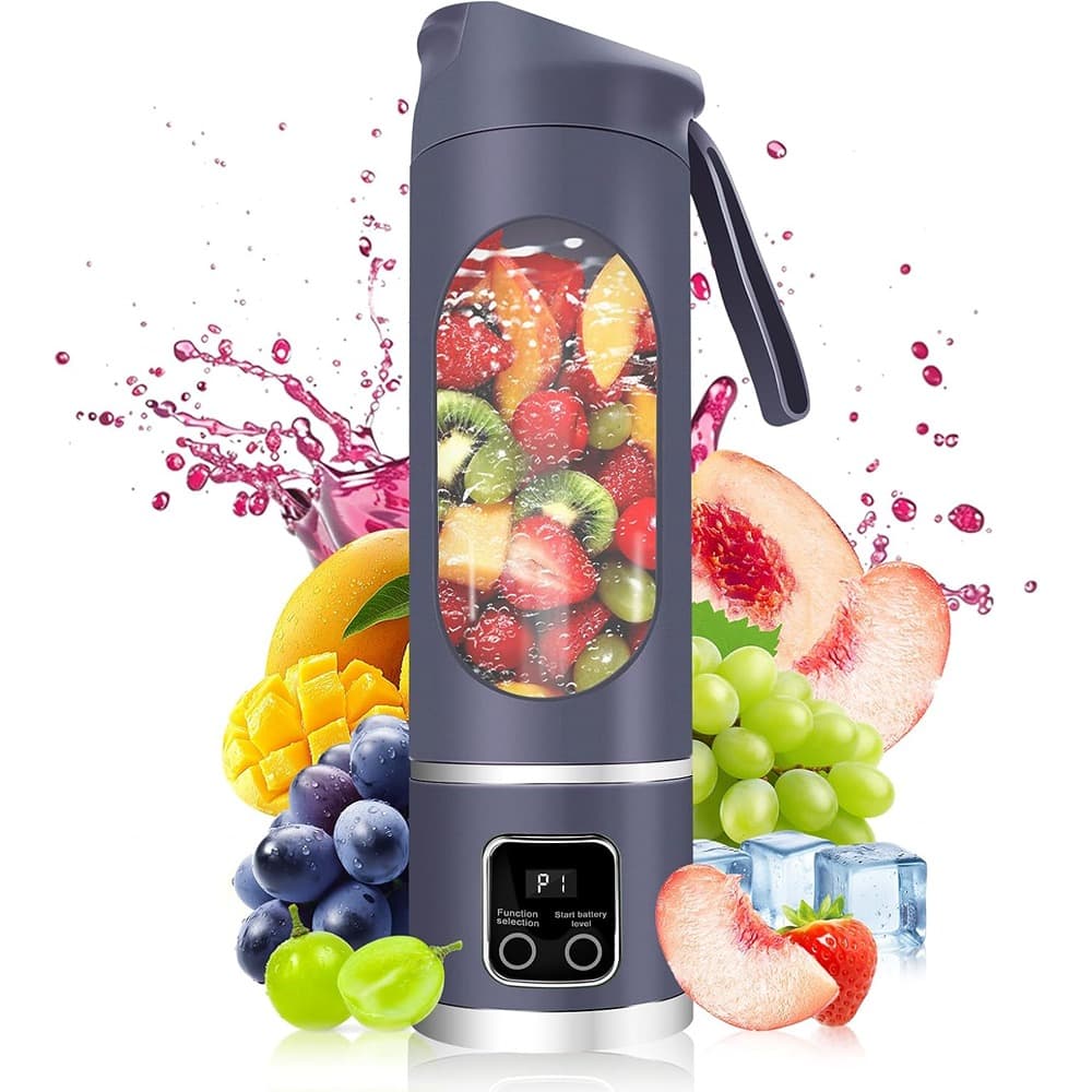 Schertz - Portable Personal Electric USB Blender, 500ml Mini Juicer for Shakes, Smoothies, and On-the-Go Mixing - Purple