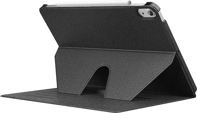 Angle. SaharaCase - Venture Series Multi-Angle Case for Apple iPad Air 10.9" (4th and 5th Gen) and iPad Air 11" (M2 2024 and M3 2025) - Black.