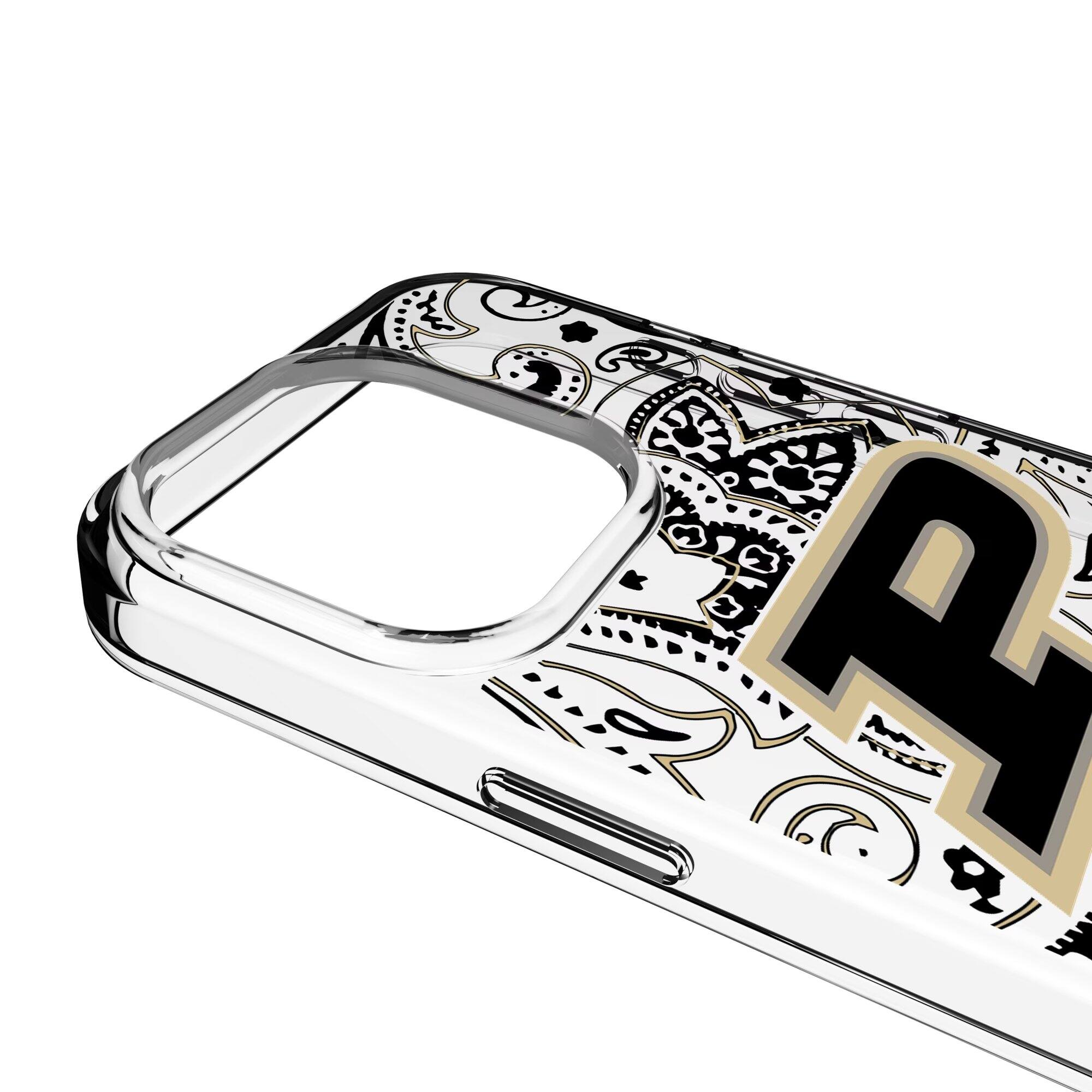 Alt View 2. Keyscaper - Purdue Boilermakers iPhone Paisley Design Clear Case - 16 Pro - Multicolor.