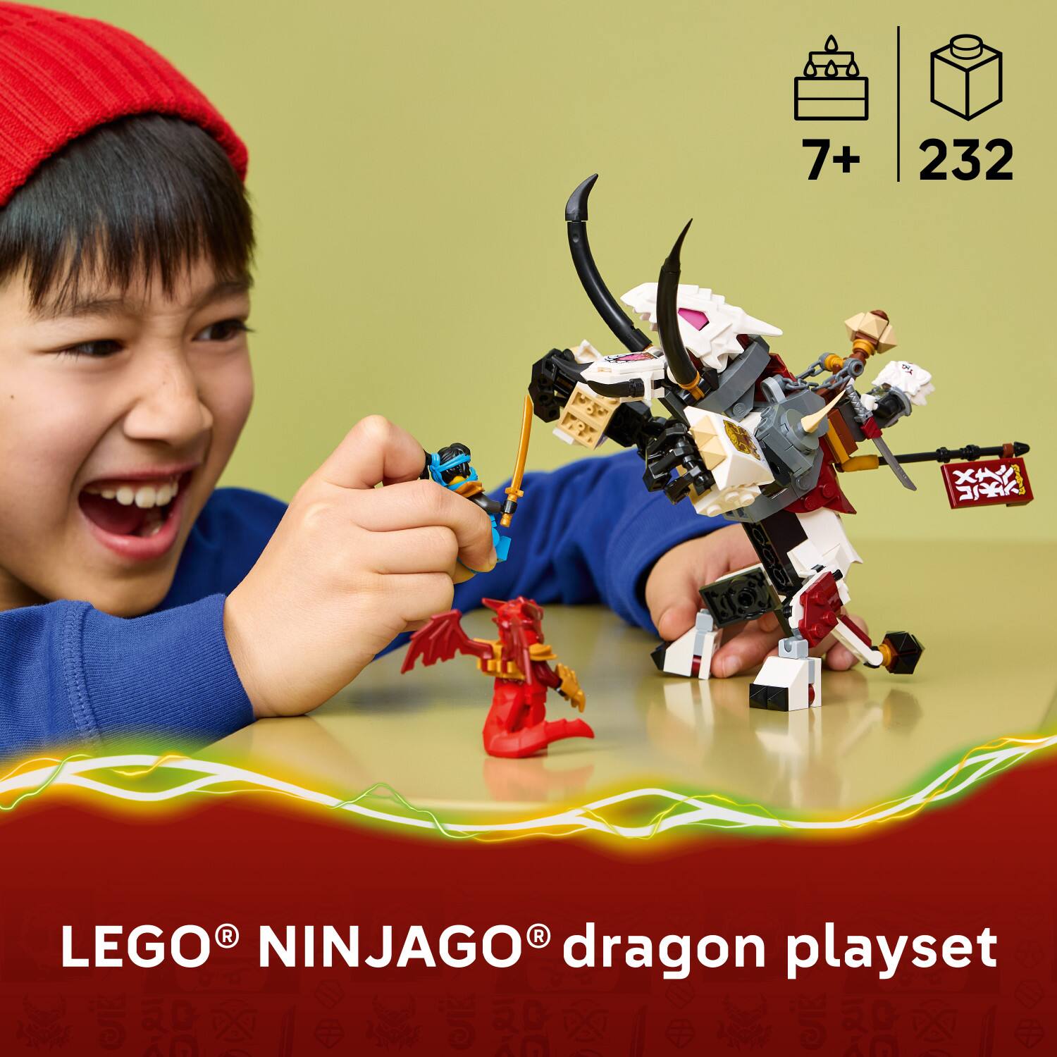 7+ 232 LEGO NINJAGO dragon playset