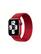 Front. Apple - Watch Braided Solo Loop 41mm - Size 2 - Red.
