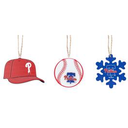 The Memory Company - Three-Pack Cap, Baseball & Snowflake Ornament Set - Multicolor