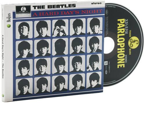 The Beatles  
A Hard Day's Night  
Parlophone  
Stereo  
33 1/3 R.P.M.  
Trade  
Parlophone Mark
