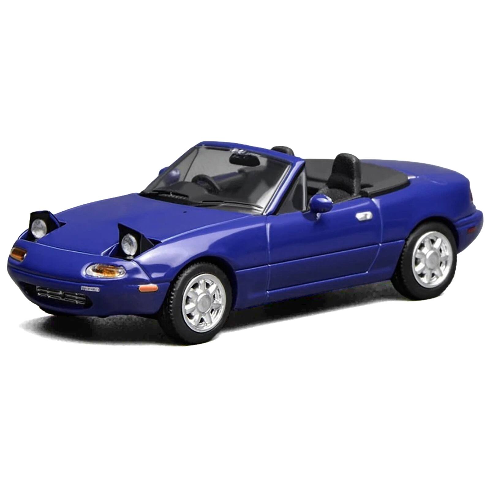 Alt View 1. MotorHelix - Mazda MX-5 Miata Convertible Laguna Blue 1/64 Diecast Model Car by MotorHelix.