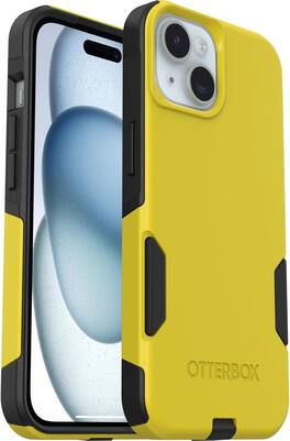 OtterBox - Commuter Series Hard Shell Case for Apple iPhone 17e, Apple, iPhone 16e, iPhone 15, iPhone 14, & iPhone 13 - Night Reverse (Yellow & Black)
