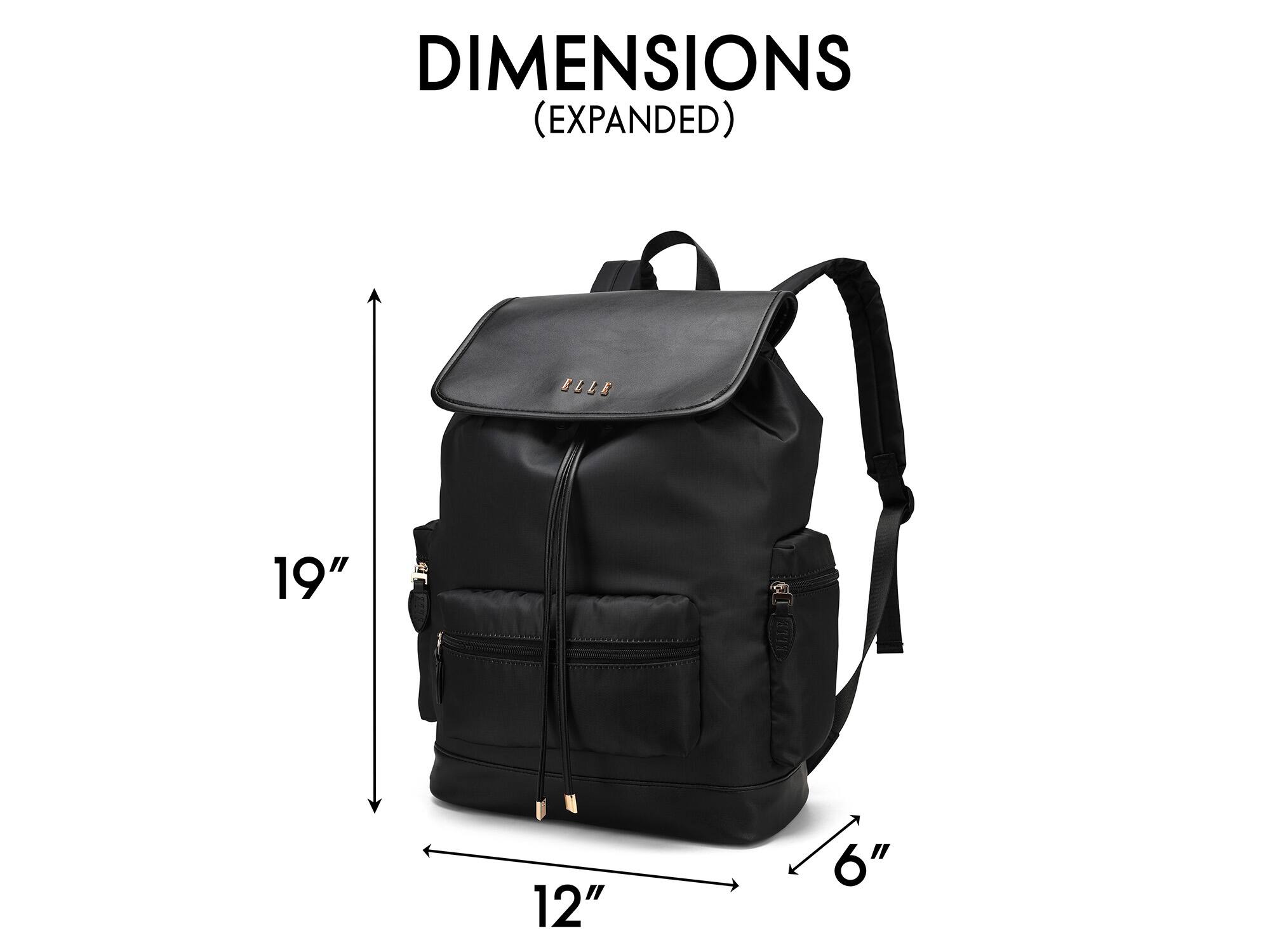 DIMENSIONS (EXPANDED) 19" 12" 6"