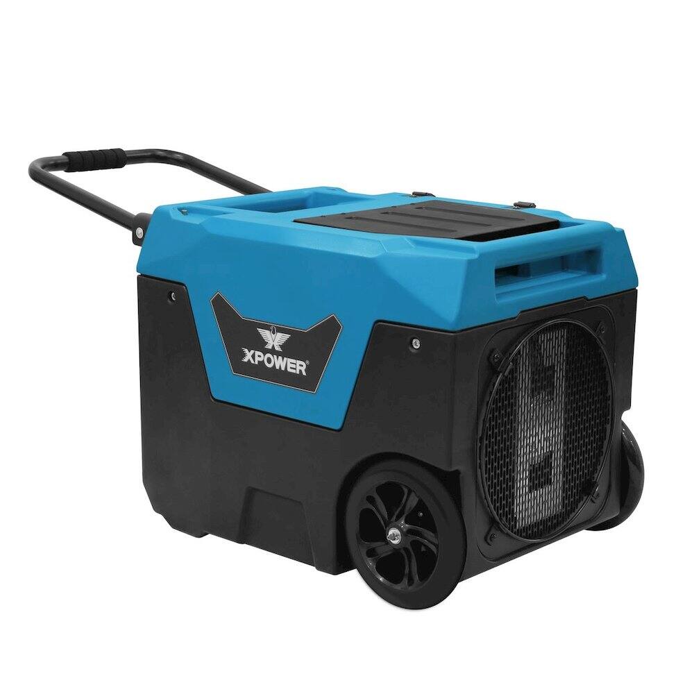 XPOWER - Pint Bluetooth LGR Commercial Dehumidifier with Auto Purge Pump - Blue