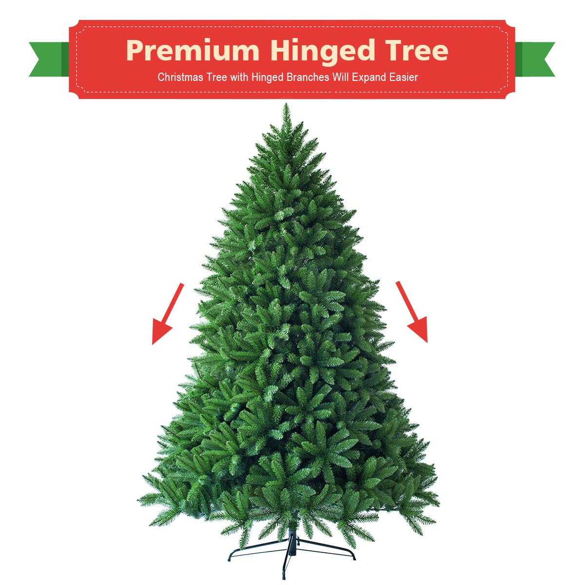Premium Hinged Tree Christmas Tree with Hinged Branches Will Expand Easier