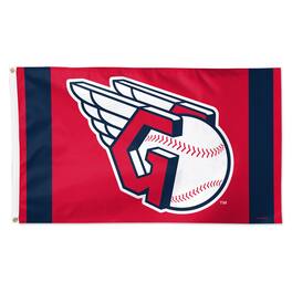 WinCraft - Cleveland Guardians 3' x 5' Vertical Stripe Deluxe Single-Sided Flag - Multicolor