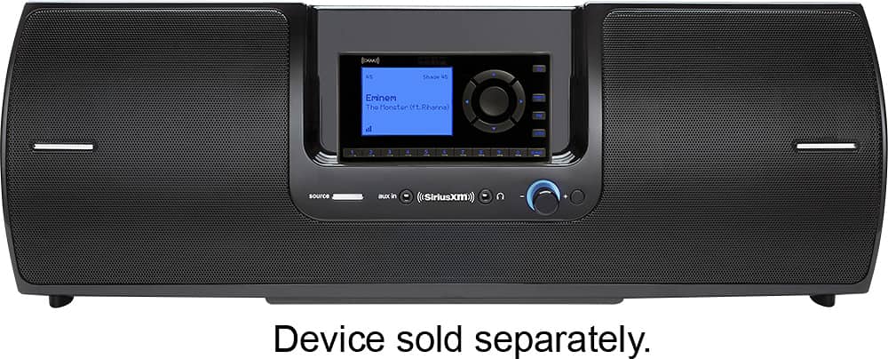 Front. SiriusXM - SD2 Portable Speaker Dock - Black.