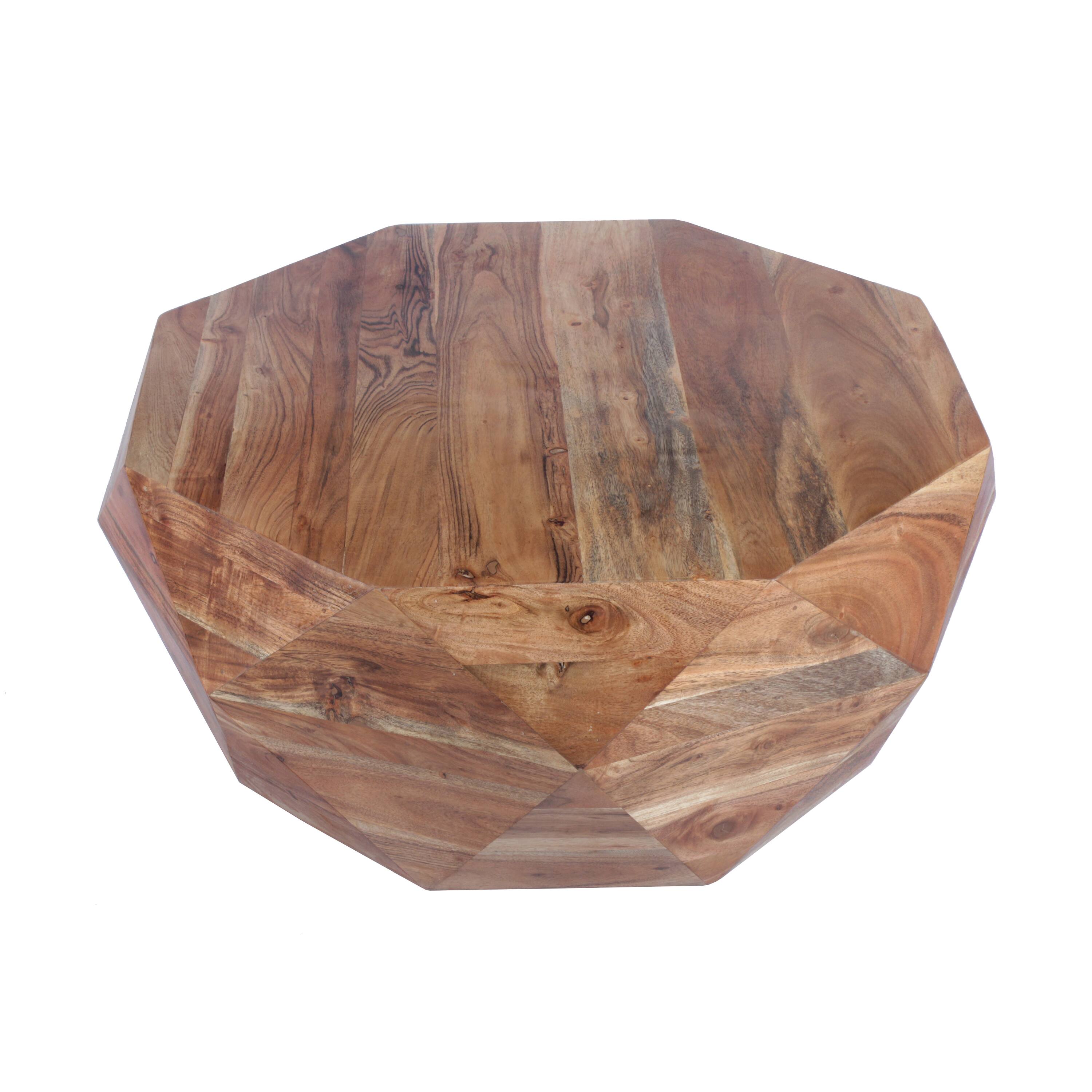 Front. Manhattan Lane - Bon 33 Inch Diamond Shape Acacia Wood Coffee Table With Smooth Top - Brown.