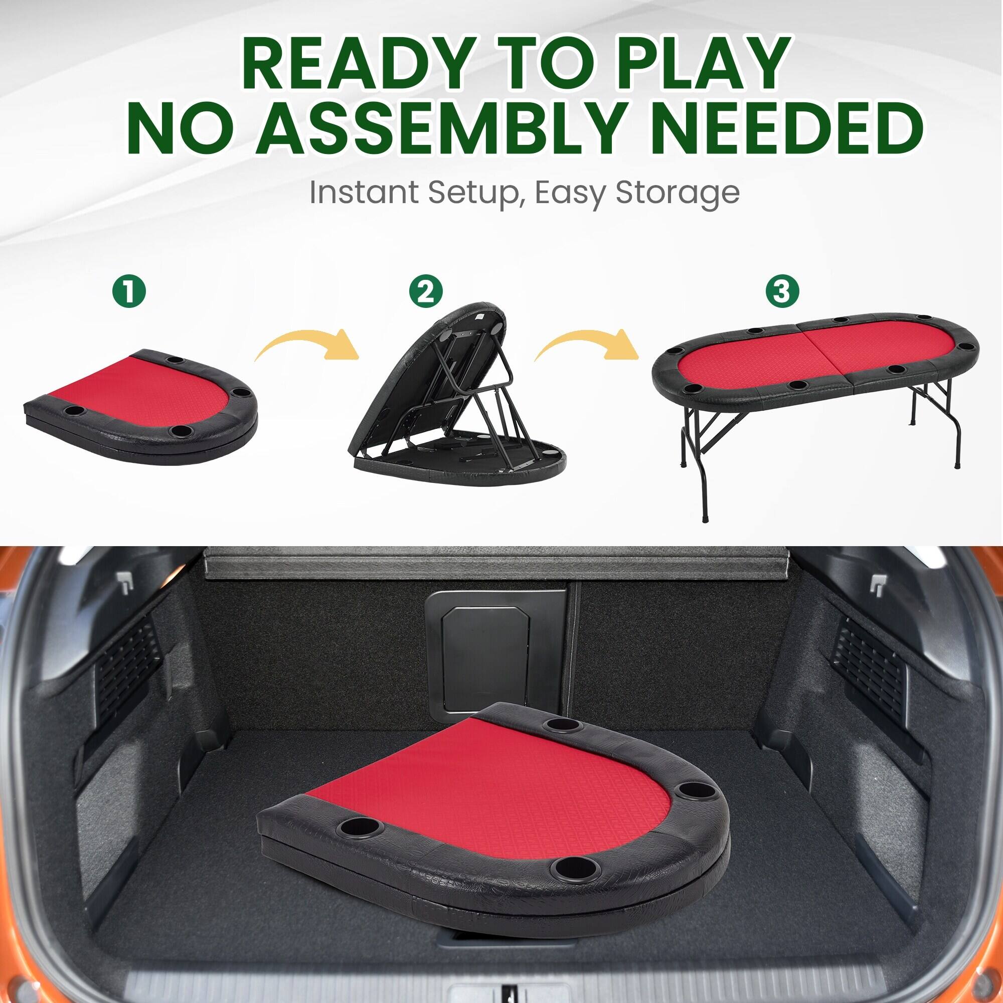READY TO PLAY  
NO ASSEMBLY NEEDED  
Instant Setup, Easy Storage  

1  
2  
3