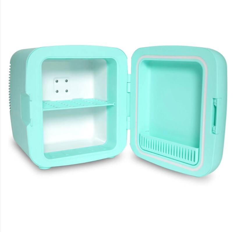 Left. Emerson - EFC-5001 Portable XL Mini Fridge Cooler for 12 Cans, 8L Capacity - Turquoise.